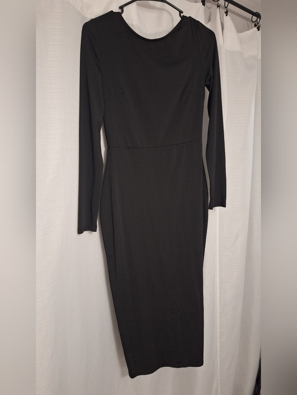 Open Back Long Sleeve Dress